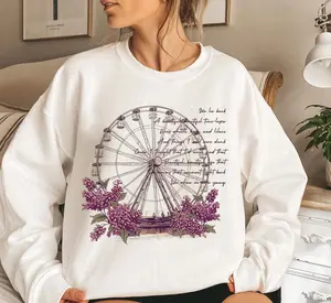 Eldest Daughter Showgirl Shirt, Ferris Wheels, Kisses, and Lilacs Lyrics Vintage Sweatshirt, The Life of The Eldest Daughter