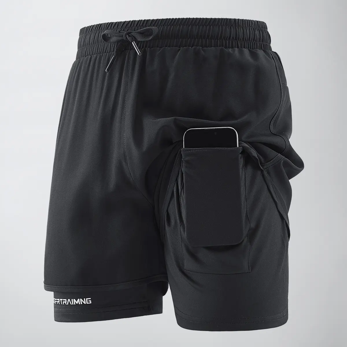 Men's sports shorts with side pockets, elastic waistband, and lightweight stretch fabric, suitable for running and casual wear - compression shorts | Gray running shorts | Fashionable sports shorts | Comfortable fit Men's sports shorts with side pockets, elastic waistband, and lightweight stretch fabric, suitable for running and casual wear - compression shorts | Gray running shorts | Fashionable sports shorts | Comfortable fit