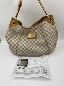 Pre-owned canvas Shoulder Bags Louis Vuitton Damier Azur Gallieria GM