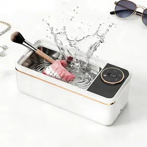 Ultrasonic Cleaner for Dentures & Jewelry, 55,000Hz Deep Clean, 450ML Stainless Steel Tank, 5 Cleaning Modes for Dentures, Glasses, Rings & Watches