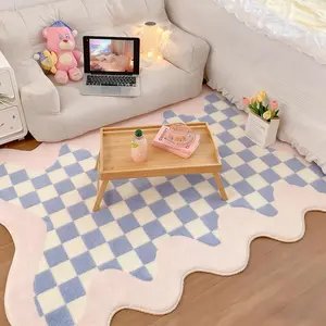 Cute Cartoon Pattern Carpet Rug, Soft Plush Material, Ideal for Living Room & Bedroom Decor, Perfect Gift for Kids' Rooms
