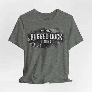 Rugged Duck Fishing logo Tee | Vintage Fishing Graphic Shirt