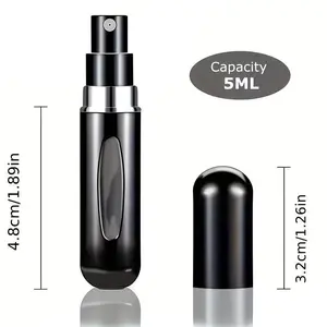Cologne Travel Bottle, Perfume Travel Refillable, Perfume Atomizer, Mini Spray Bottle and Small Cologne Sprayer for Daily Use