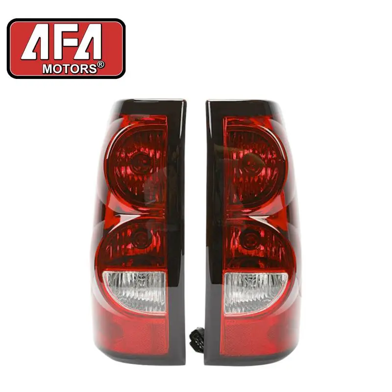 LED Tail Light Assembly for 2003-2006 Chevy Silverado 1500 2500 3500, Super Bright LED Brake Stop Turn Signal Lights, Waterproof Rear Tail Lamps, Direct Replacement Driver & Passenger Side