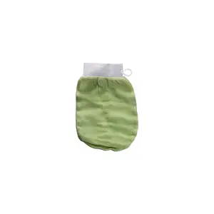 Exfoliating Mitt - Green, Soft Fabric, Ideal for Exfoliating Skin, Lightweight Design, Ideal for Korean Use