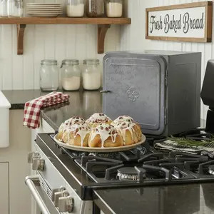 Vintage Galvanized Metal Bread Box