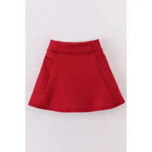 Red active sporty girl skirt