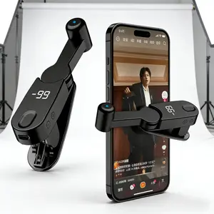 Rechargeable Auto Clicker with Digital Display, Clamp Design for Live Streaming and Gaming Automation, Essential Tool for Gamers, Smartphone Accessories