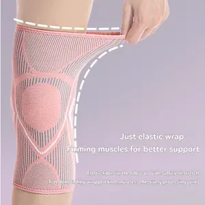 Unisex Sports Knee Brace, Breathable Thin Elastic Design, Anti-Slip Compression Support Sleeve, Ideal for Dance Yoga, Joint Pain Relief, All-Season Use