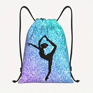 Gym Backpack - Closed-loop drawstring, durable polyester gym bag, practical pockets, lightweight sports backpack, suitable for gymnastics, yoga, dancing, girls' gym bags, canvas drawstring backpack, sports bag for boys