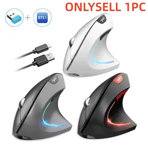 New Ergonomic Wireless Mouse Dual-Mode 2.4G Wireless Mouse Is Rechargeable, Features 6 Buttons, And Is an Ergonomic Vertical Optical Mouse Suitable for Office And Home Use Ergonomic Computer Mouse