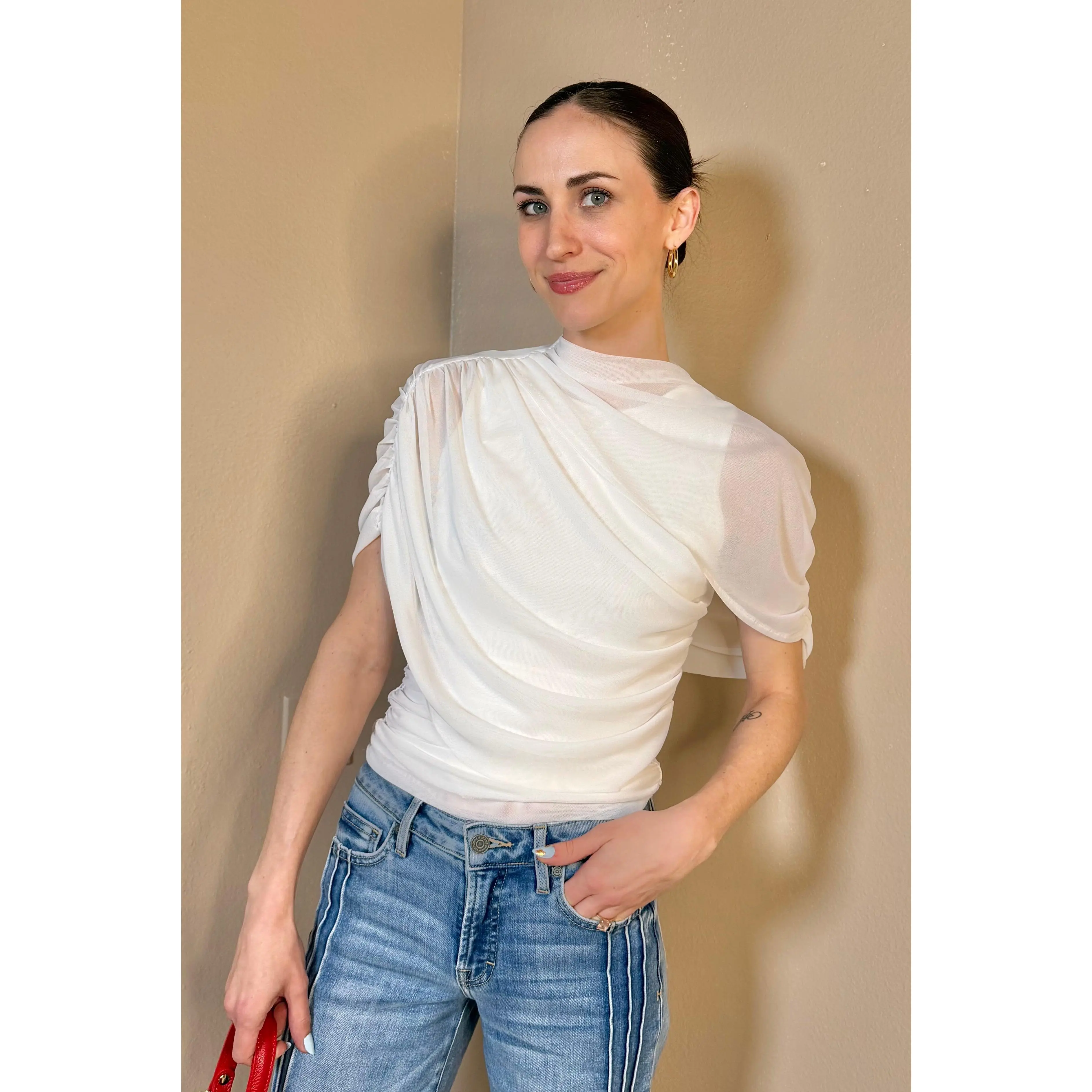 The Veil Drape Blouse