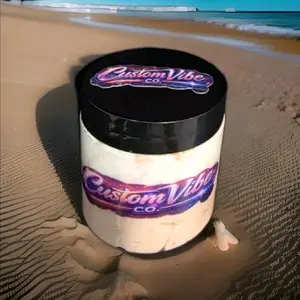 CustomVibe Co. Shea Body Butter Whipped Mango Moisturizing Cream for Soft Smooth Skin