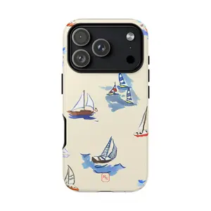Nantucket Regatta Phone Case Accessories, Tough Cases iPhone 17 16 15 14 13 12 Pro Max