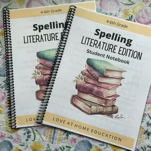 Literature Spelling- 4-6th Grade Spelling Workbook 12 weeks