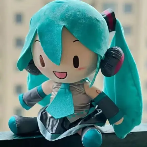 Japanese Anime Hatsune Miku Deep Sea Fufu Stuffed Animal - Super Soft Fluffy Luckyscoop Restock Toy with Capybara Toothless Fantasy Theme, Soft Cuddly Gift for Kids, Cartoon Girl Pillow Ornament, Stuffed Animals