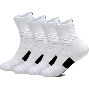 Elite Basketball Socks  Cushion Thick Cycling Socks Athletic Crew Socks for Men Women