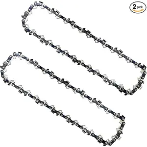 2PC 8" Pole Saw Chain Replacement for 9.5 in. Harbor Freight Portland 62896 68862 63190 56808-3/8" .050" 33DL