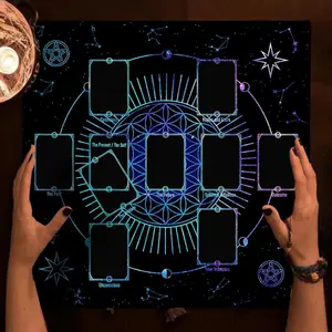 Tarot Tablecloth, Creative Altar Cloth, Rune Magic Ritual Fabric, Party Game Decorations, Unique Tarot Card Display Mat, Divination Altar Cloth