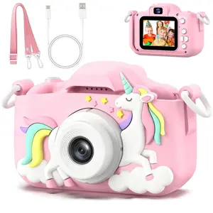 Kids Camera, Dual Camera, 1080P HD, 48 Megapixels, with Video Function, Five Games, Multiple Filters Available, Kids Birthday Gift