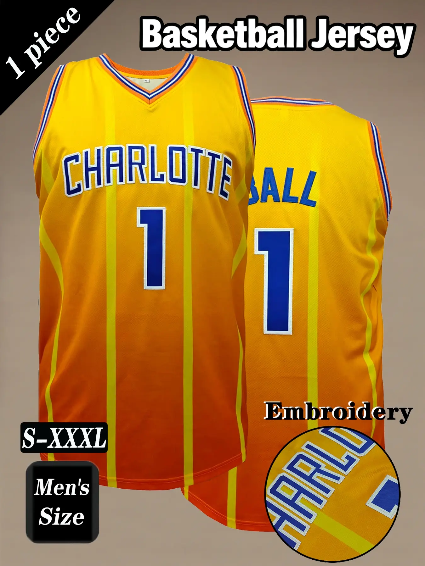 Men's #1 basketball jersey, Summer basketball wear, Athletic Active Tops, embroidered sportswear, loose, breathable and comfortable sleeveless vest, suitable for daily outdoor activities, competitions, training