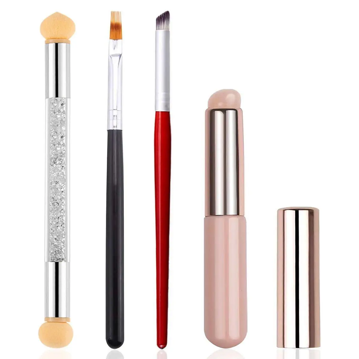 4 Pcs Ombre Nail Brush For Gel Nails Gradient Nail Sponges Silicone Nail Brushes For Ombre Nail Art Brushes For Acrylic Application Nails Art Tools For French Tip Nail Art Ombre Brushes