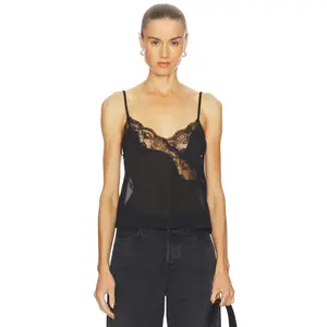 KAT THE LABEL Hayden Camisole Top in Black