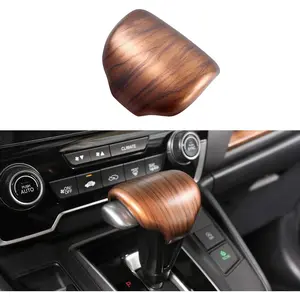 for Honda CRV CR-V 2017 2018 2019 2020 2021 2022 Gear Shift Knob Cover Peach Wood Grain Interior Decoration for CR V (Gear Shift Knob Cover)