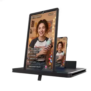 Phone Screen Magnifier Viewer, Foldable Smartphone Screen Enlarger Stand for Movies, Sports, Live Videos, Gaming and Bedside Watching