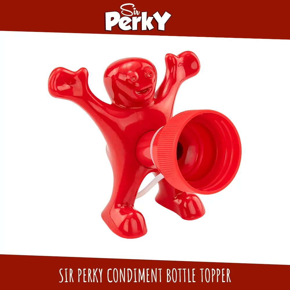 Sir Perky Condiment Bottle Topper - Novelty and Raunchy Condiment Dispenser | Fits most condiment bottles | For Heinz, Hunts, BBQ, Picnic, Kitchen Tool