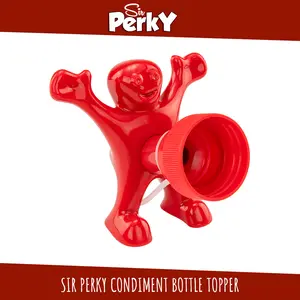 Condiment Bottle Topper by Sir Perky - Add a Fun Twist to Your Squeeze!