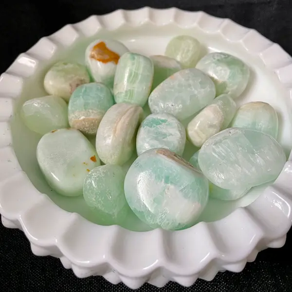 Green Calcite Healing Crystal for Spiritual Decor and Use