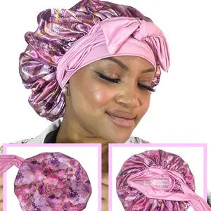 Silk satin sleep anime inspired bonnet