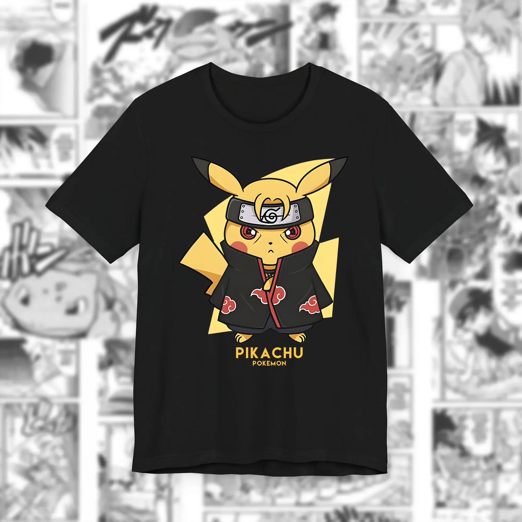 Vintage Pikachu Shirt, P0.ke.m0n Japanese Shirt, Anime Manga Shirt, Game Shirt, Graphics Tee, Top Menswear Unisex Casual T-shirt