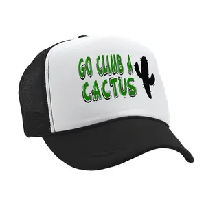 GO CLIMB a CACTUS - Five Panel Retro Style TRUCKER Cap