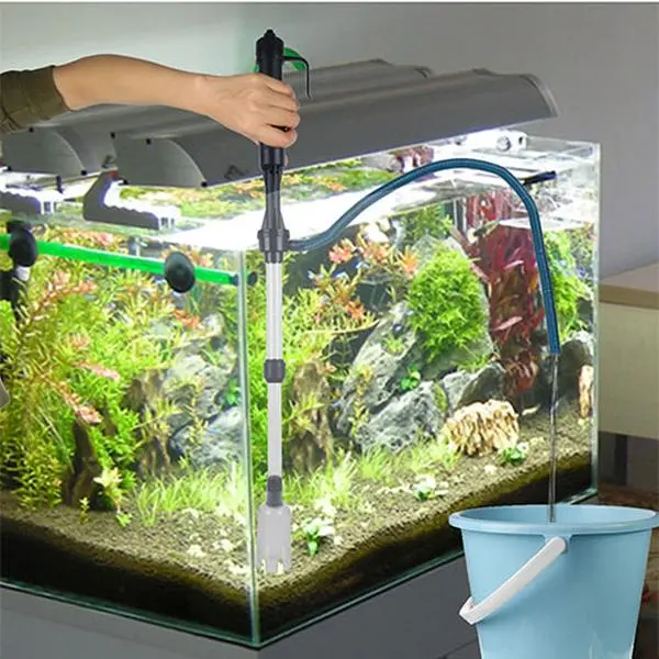 Fresh Fab Finds FFF-GPCT1181 Battery-Operated Aquarium Vacuum Gravel Cleaner