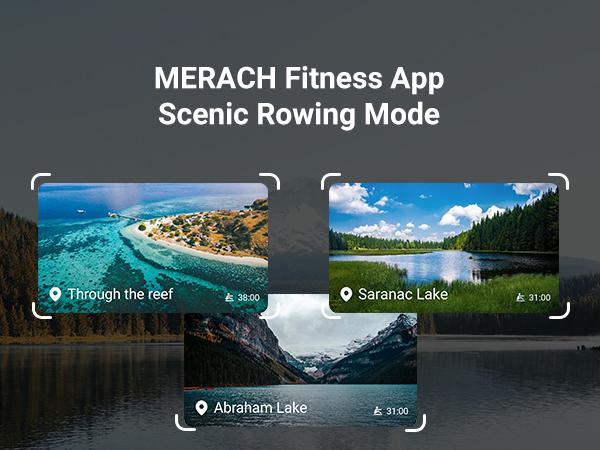 Merach Foldable Wooden Rowing Machine, Water Electromagnetic Rower Machine for Home Use, Patented Space Saver, MERACH Go Technology, TikTokShopBlackFriday