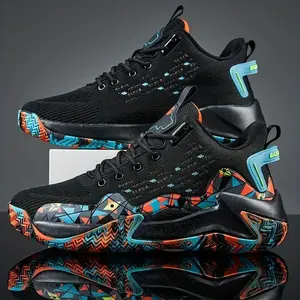 Breathable Men's Basketball Shoes with Non-Slip Soles and Shock Absorption - for, Running, and Walking