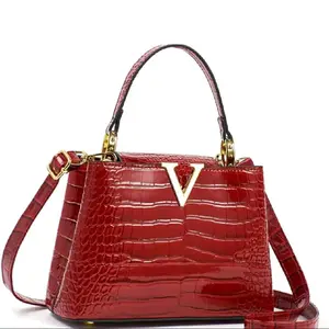 Armada Vermonii Medium Crocodile Leather Top Handle Satchel Bag