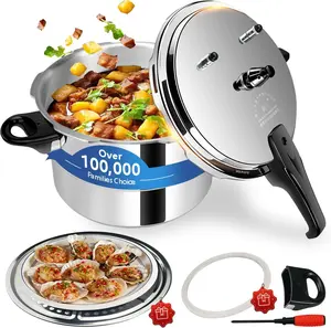 Pressure Cooker 8 qt+ Aluminum, ollas de presión para cocinar pressure cooker 8 qt All Stovetops Induction Compatible Thickened with Spring