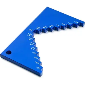 Table  Height Gauge,  Height Gauge  for Router Table, Precision Woodworking Measuring Tools Setup   from 1/8 to 2 Inch, 1/4" Thick for Solid Standing(Blue)
