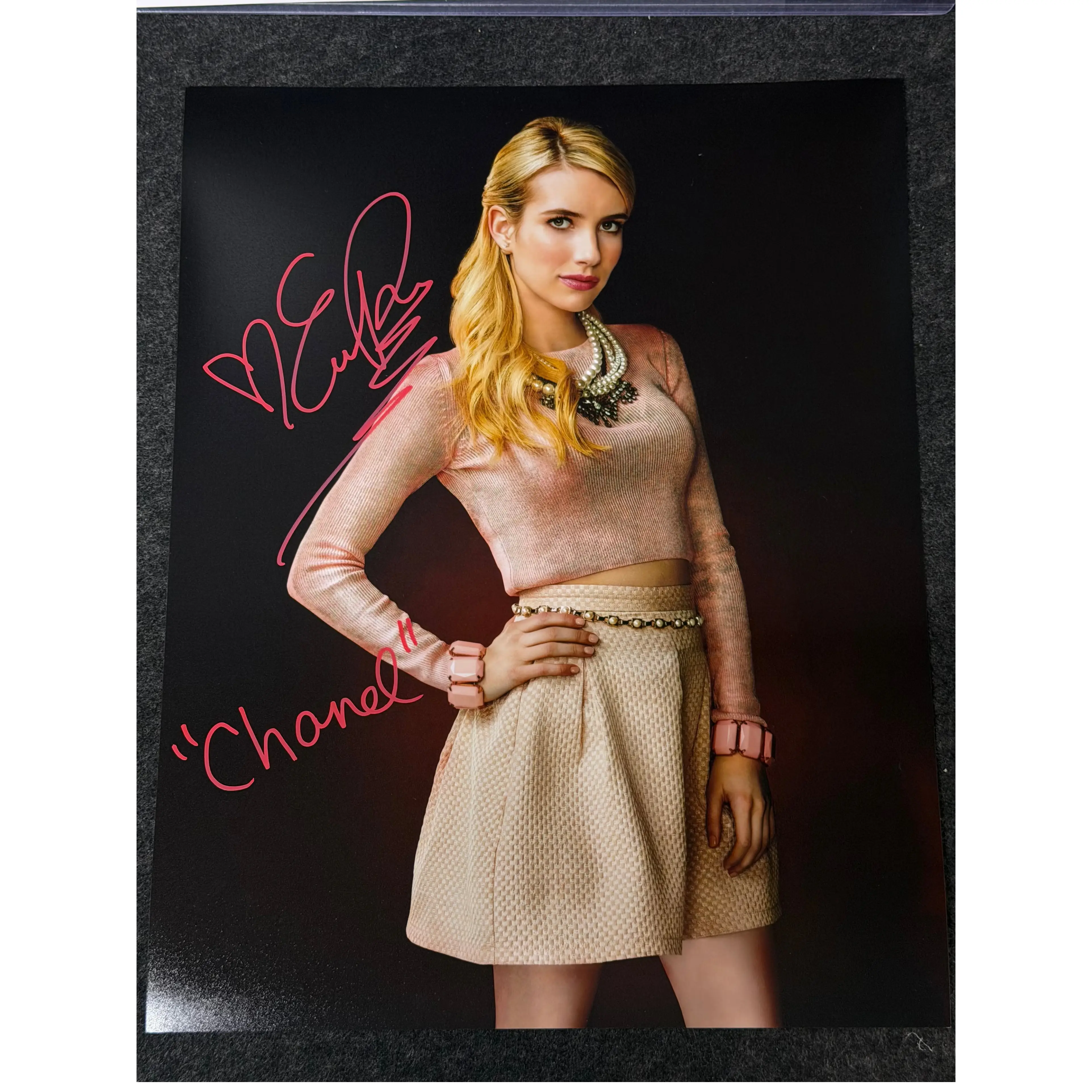 Emma Roberts Signed 11x14 Photo – Autographed - JSA Witnessed COA
