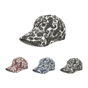 Unisex Polyester Paisley Print Baseball Cap - Dome Crown, Sun Protection, Sun Shade, Breathable, Spring & Summer Outdoor Sports Accessory