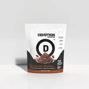 Devotion Nutrition Protein Powder Brownie Batter – 20g Whey Isolate & Casein Protein Blend – No Added Sugar, Low Carb, Gluten-Free, Keto-Friendly, 1g MCT, Kosher – 2lb Pouch