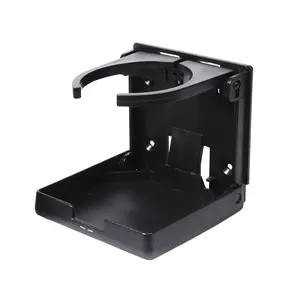 4" Plastic Adjustable Folding Drink Cup Holder （Black/Brown/Grey/Khaki)