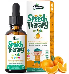 Speech Therapy Drops - Support Supplement for Kids with Communication Delay Language Brain Development Cognitive Function - Zeolite Vitamins B12 D3 C for Daily Wellness - Sugar Free Gluten-free