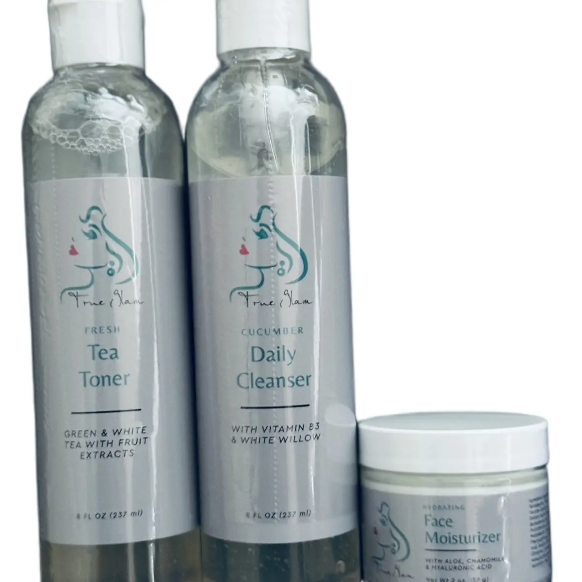 Cucumber Daily Cleanser, Fresh Tea Face Toner & Hydrating Face Moisturizer - Refreshing Cucumber Extract Formula  Skincare Gentle Cleansing