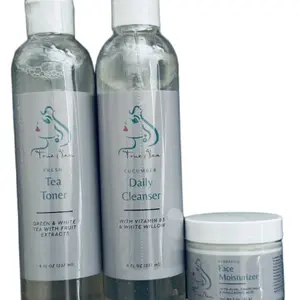 Cucumber Daily Cleanser, Fresh Tea Face Toner & Hydrating Face Moisturizer - Refreshing Cucumber Extract Formula  Skincare Gentle Cleansing
