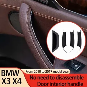 Clip On Interior Driver Door Pull Handle Armrest Panel Cover Storage Box Fit For BMW X3 X4 F25 F26 2010-2016
