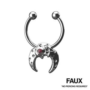 FAUX LUNA SEPTUM - No Piercing Required